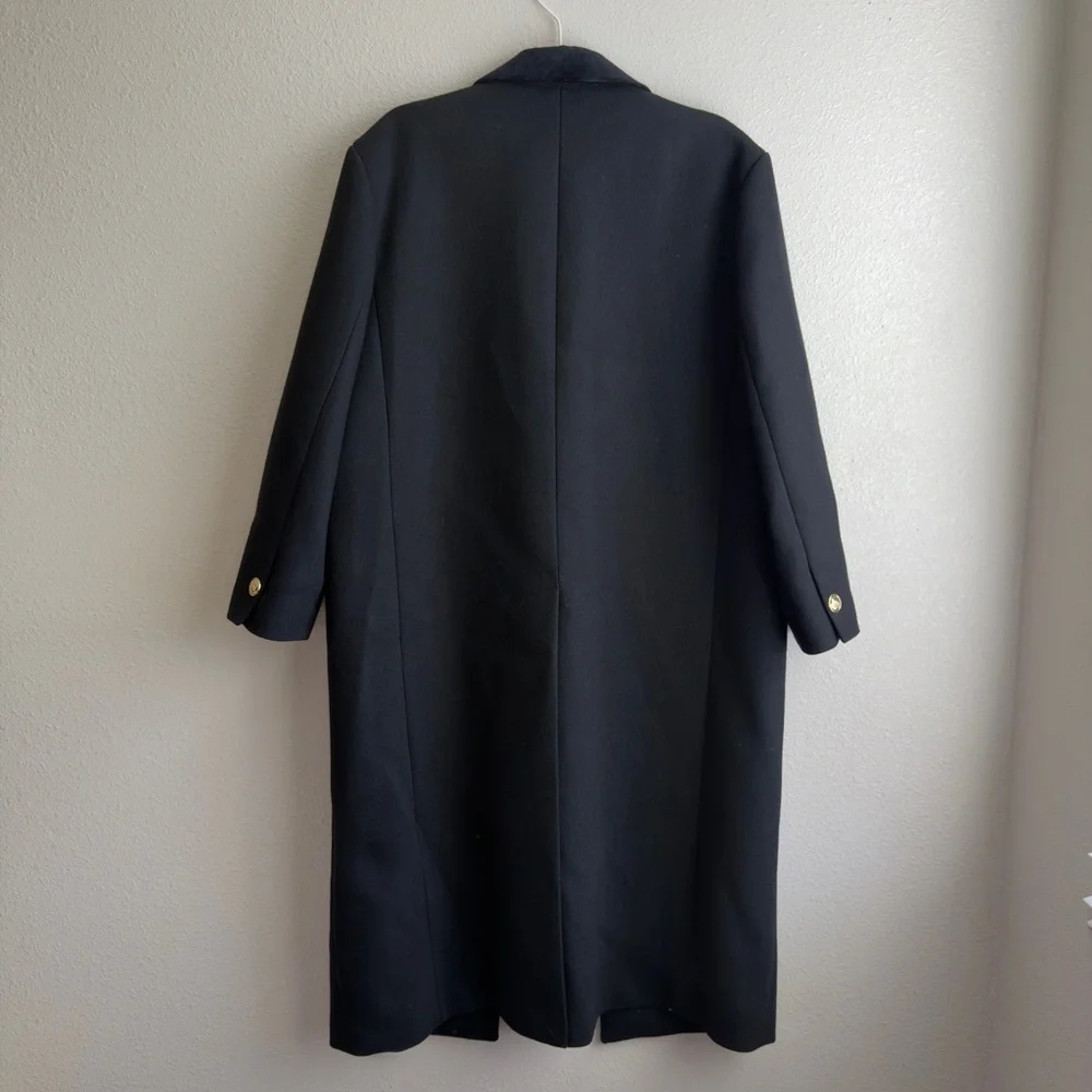 SANDRO Offy Double Breasted Long Coat - Picture 7 of 14